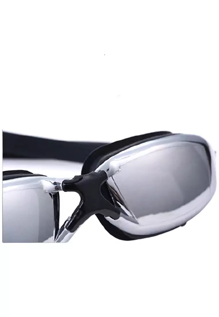 Qanic Kacamata Renang Anti Fog UV Protection Dewasa Perfect Design Lens Material PC ORIGINAL - Black