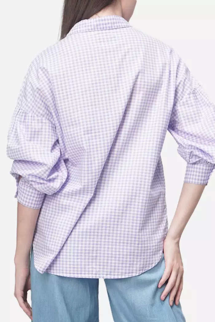 Kemeja Wanita Arianna White Lilac