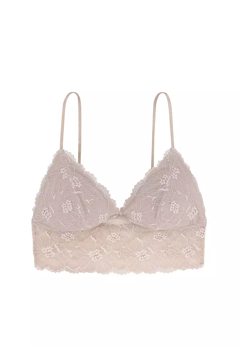 Buy DORINA LEAH Lace Non-Wired Padded Bralette Bra Online