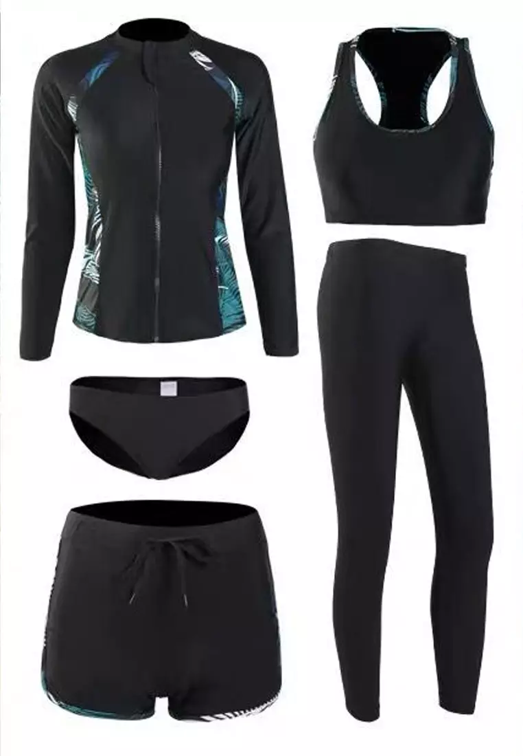 Buy LYCKA LNT7003 Korean Lady Long Sleeve Rush Guard Swimwear ( 5