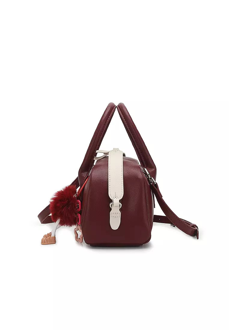 Women's Top Handle Bag / Sling Bag / Crossbody Bag / Shoulder Bag (Tas Tangan Wanita / Tas Selempang Wanita / Tas Bahu Wanita) - Merah