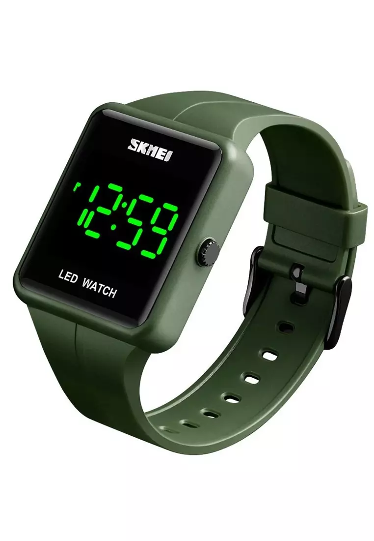 Jam Tangan Sporty Digital Pria Strap Tali Material Silicone AZ12 ORIGINAL