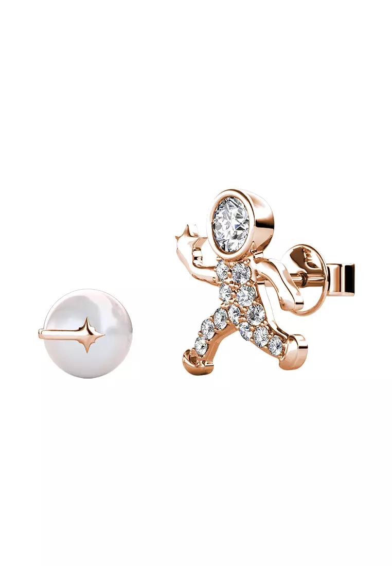 Astronaut Earring RG - Anting Crystal by Her Jewellery