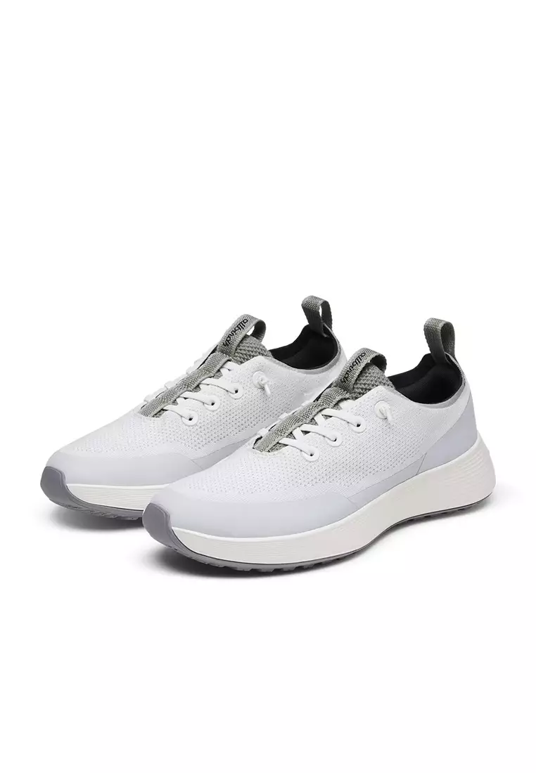 Allbirds Womens Tree Runner Go Utility Shoe - Blizzard/Hazy Pine/Natural White