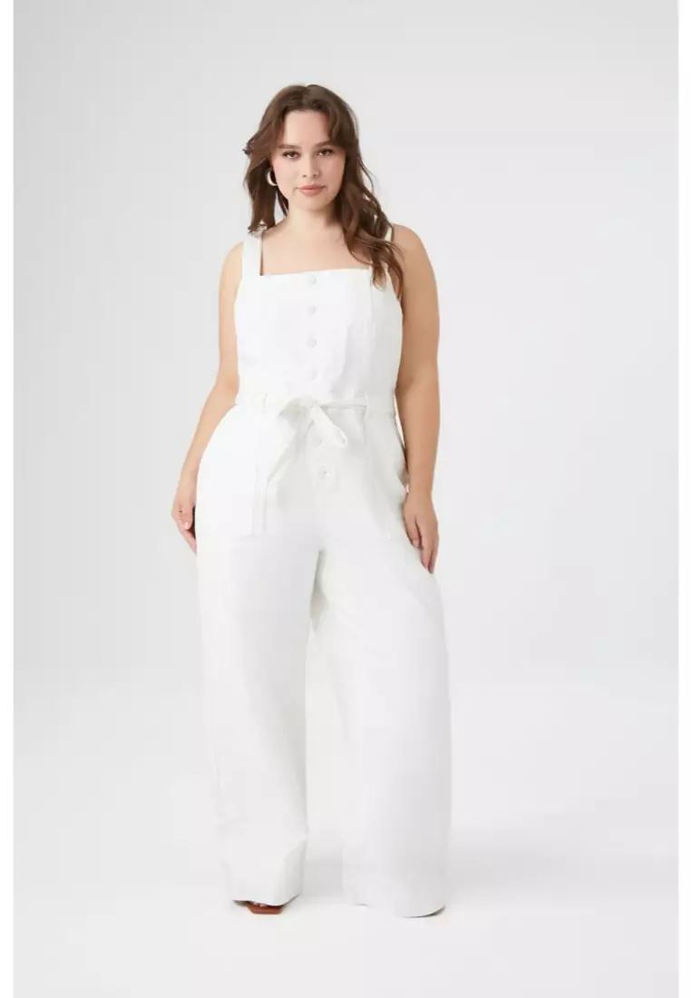 Buy FOREVER 21 Plus Size Denim Cami Jumpsuit 2024 Online ZALORA