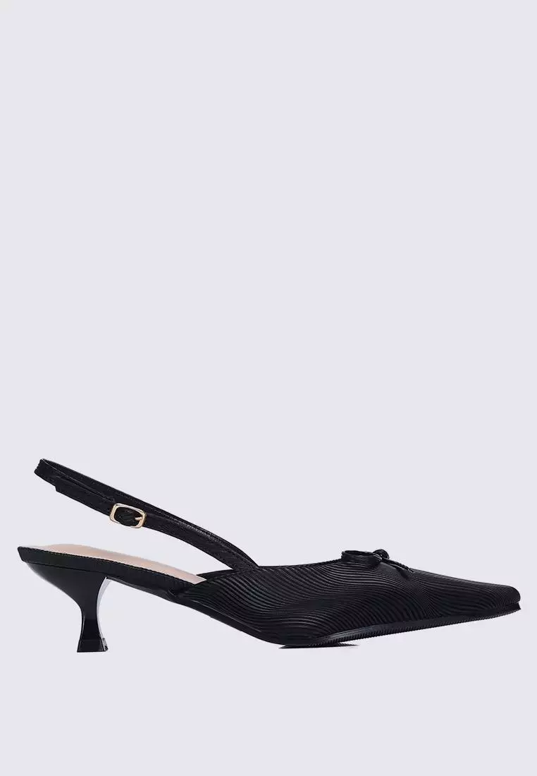 Discount on My Ballerine  shoes - SKU: My Ballerine Lynn Comfy Heels  In Black