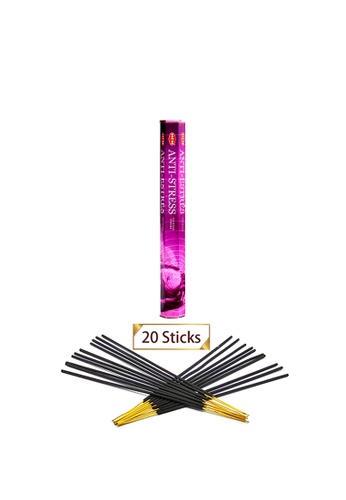 HEM ANTI STRESS Incense Sticks 20PCs in Hexagonal Box, India Handmade meditating (HI-ANTI-STRESS) 7F5B1HLFDC15B8GS_1