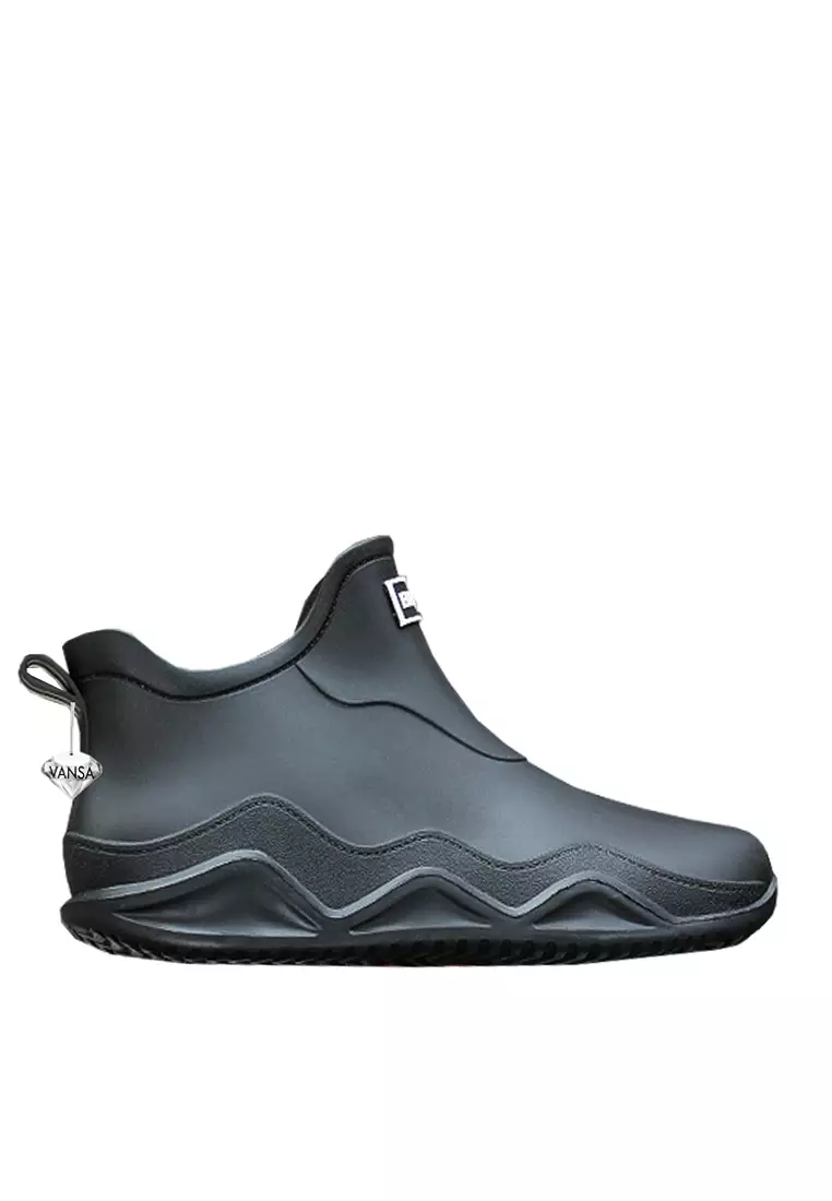 Discount on Twenty Eight Shoes  shoes - SKU: VANSA Unisex Color Block Short Rain Boots VSU-R-8801