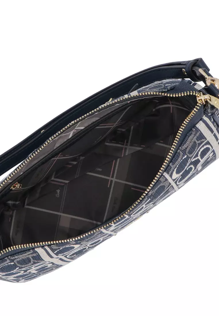 Dark Blue Carlo GEO Jacquard Hobo