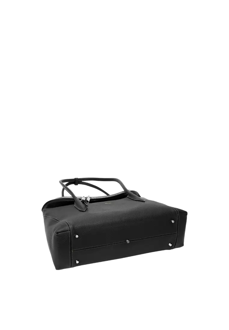Alma Fold Tote Bag Large - Black