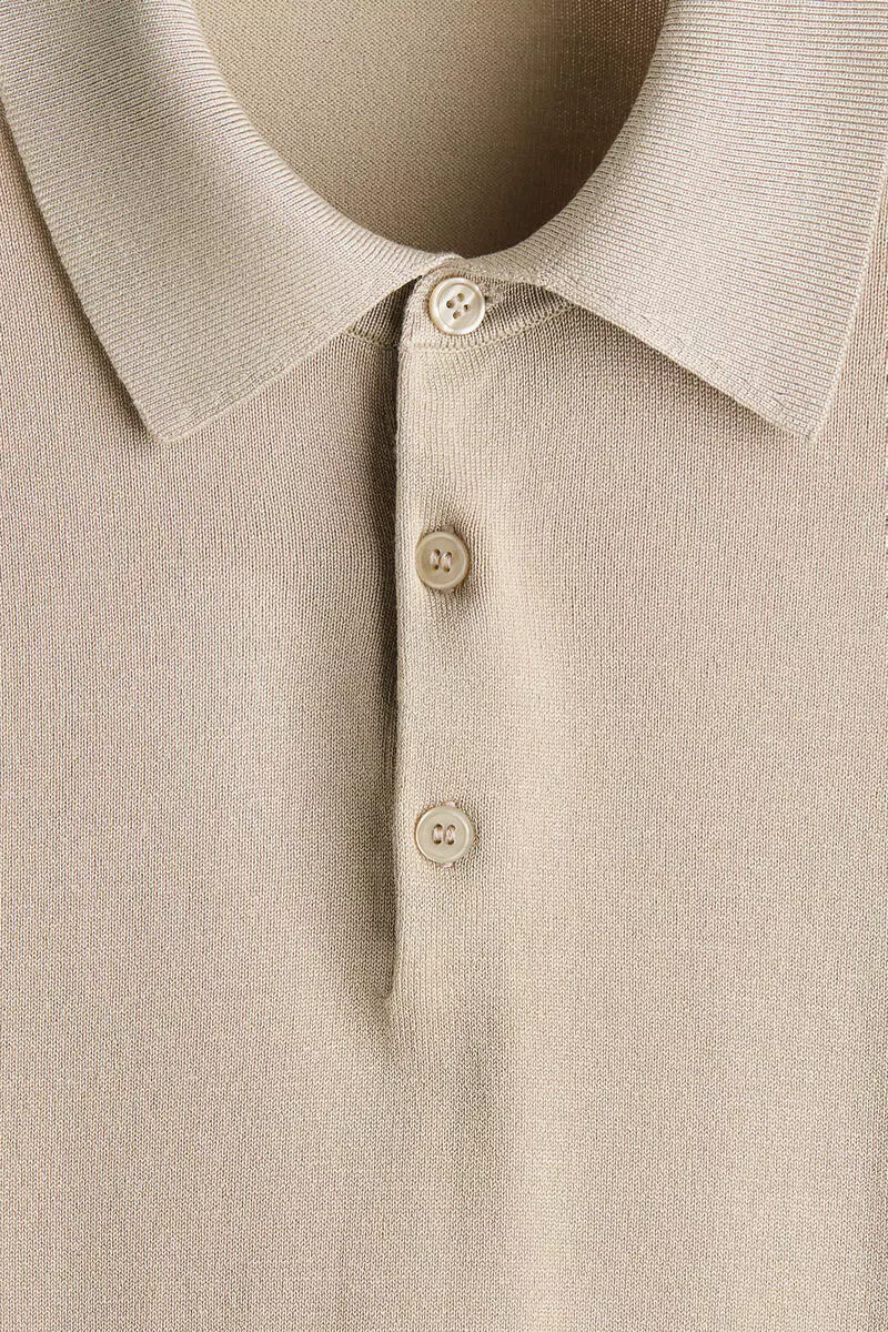 Regular Fit Fine-knit polo shirt