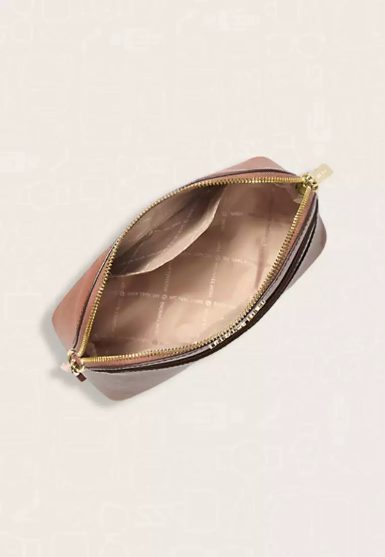 Michael Kors Jet Set Travel Medium Dome Crossbody Bag Luggage