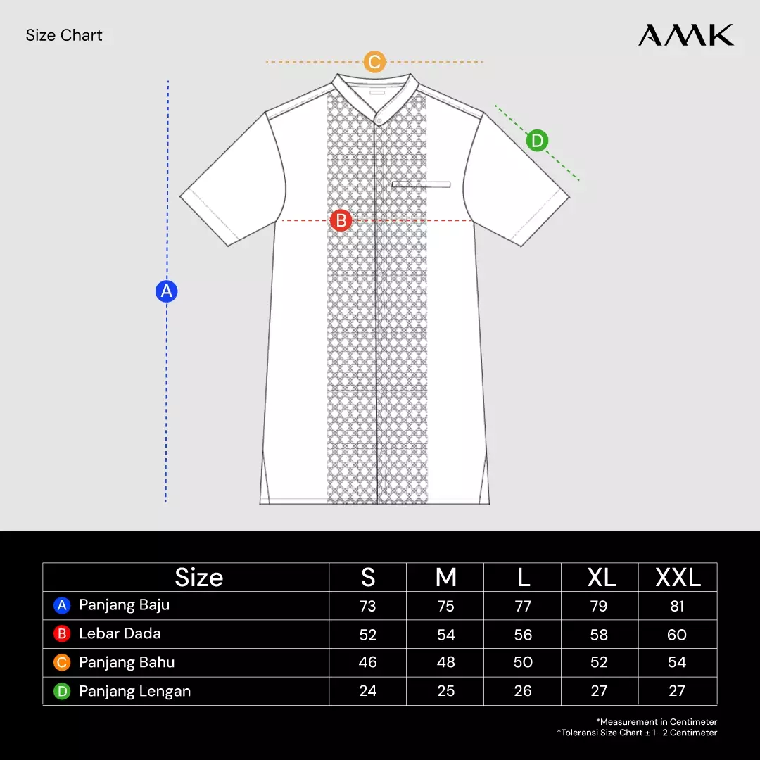 AMK Kemeja Koko Pria Lengan Pendek KK BB Ismail Ss Brown