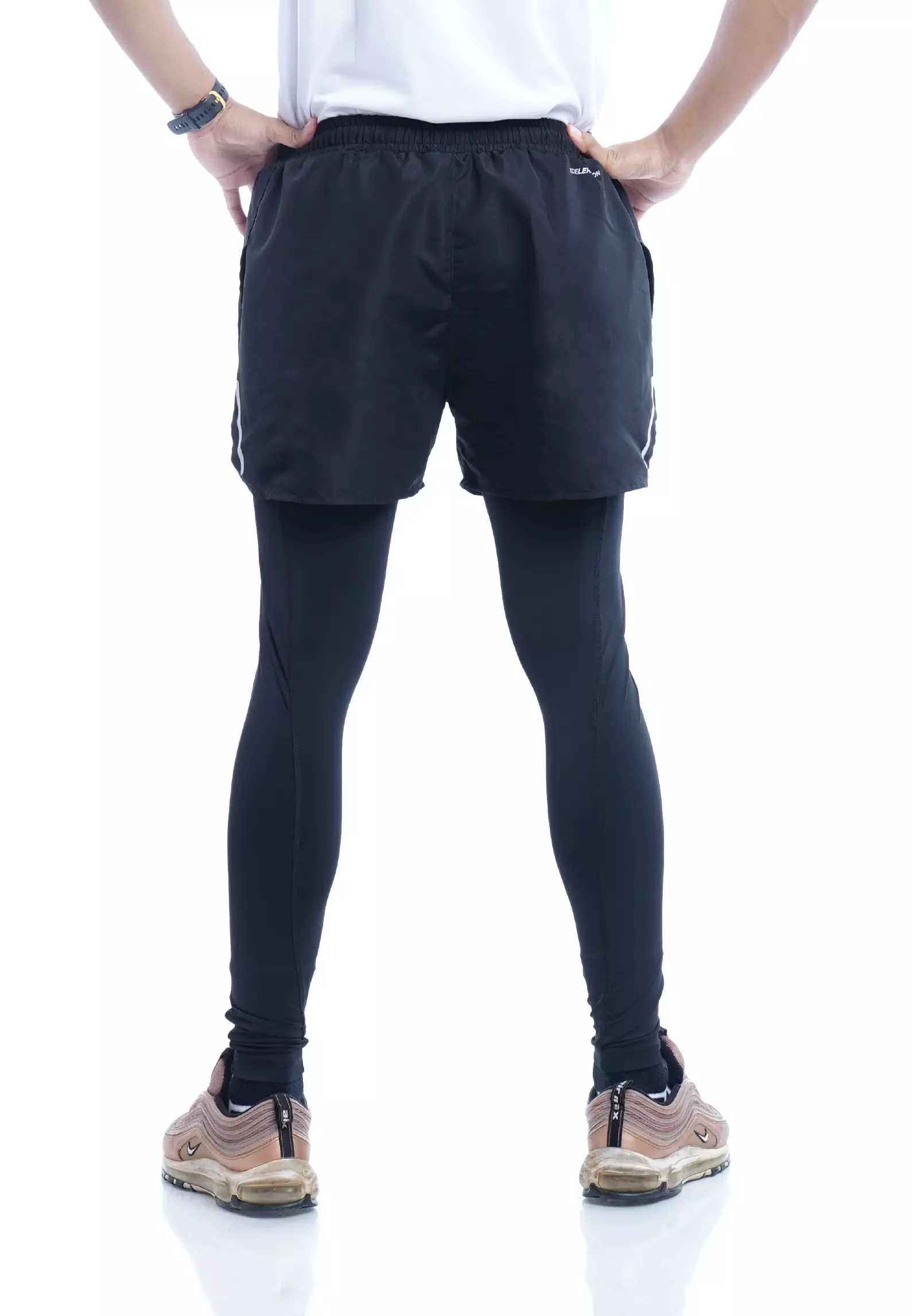 Tiento Celana Legging 2in1 Panjang Olahraga Lari Pria Long Pants Leging Running Xceleration