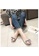 Halo pink Bow Waterproof Jelly Flats Shoes A44BFSH1F236C2GS_5