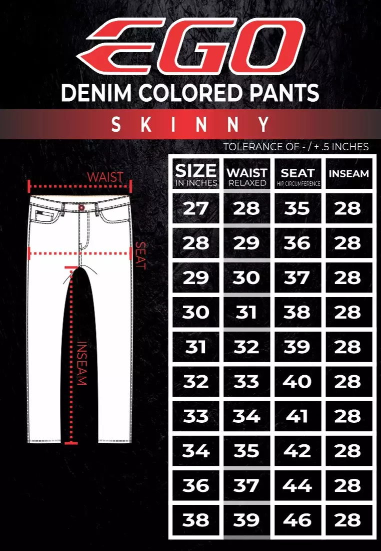 Denim Long Skinny Fit Stretch Jeans
