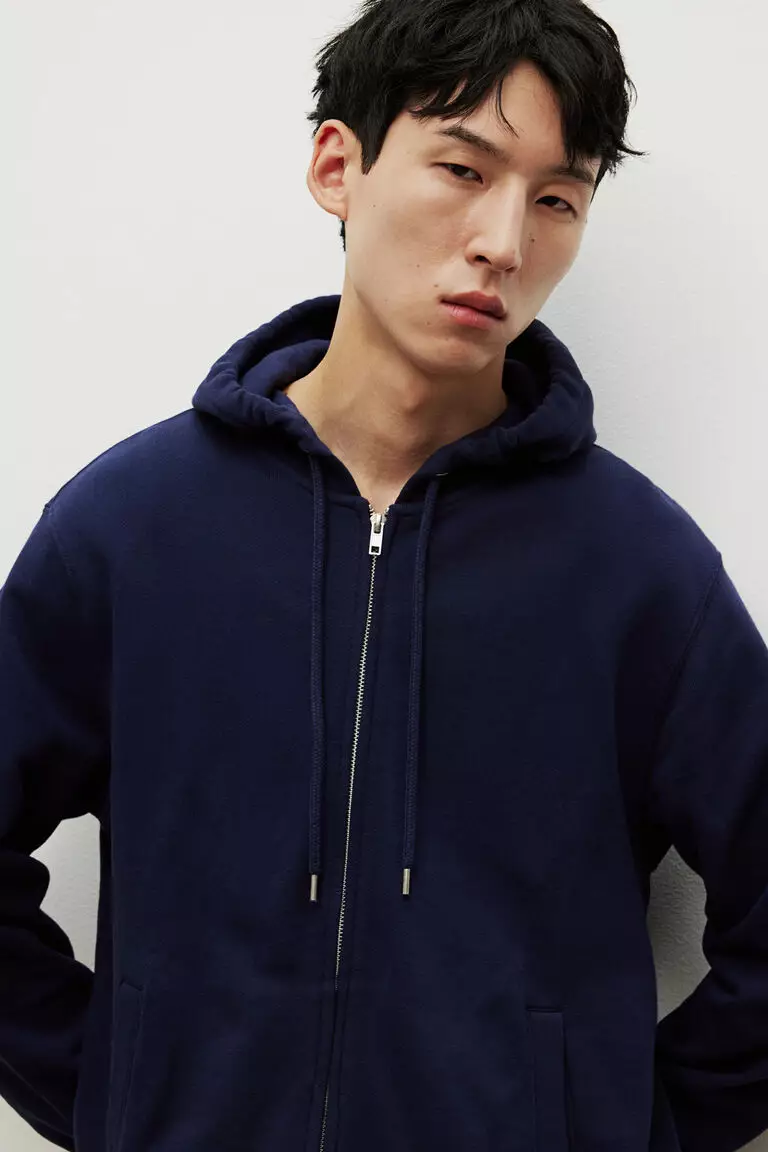Zip-through hoodie