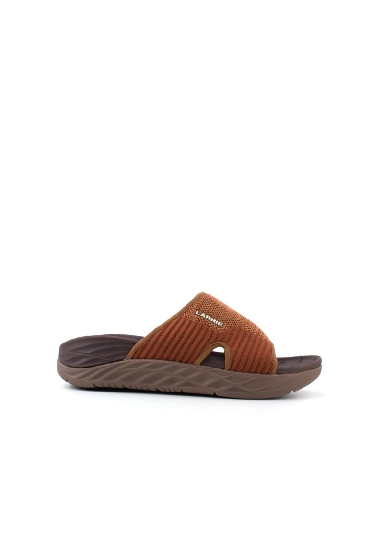 LARRIE Men Brown High Wedge Comfy Sliders