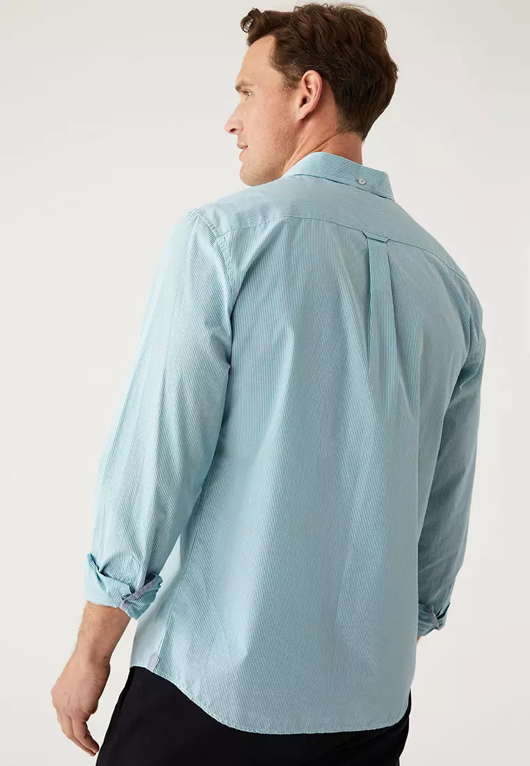 Pure Cotton Striped Shirt