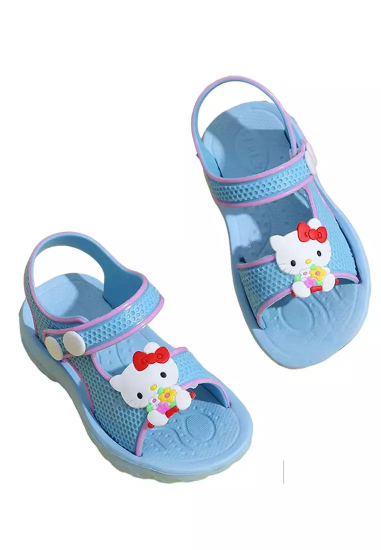 Discount on Lucky Jx  shoes - SKU: Kitten Rubber Sandals For Kids Girls Anti-Slip Sandals