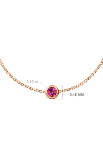 Aquae Jewels pink Bracelet My BirthStone 18K Gold - Rose Gold,Moonstone - June 2BB04AC4D67627GS_1