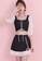 A-IN GIRLS black and white (2PCS) Sweet Colorblock Split Swimsuit 832B3US0481F92GS_3