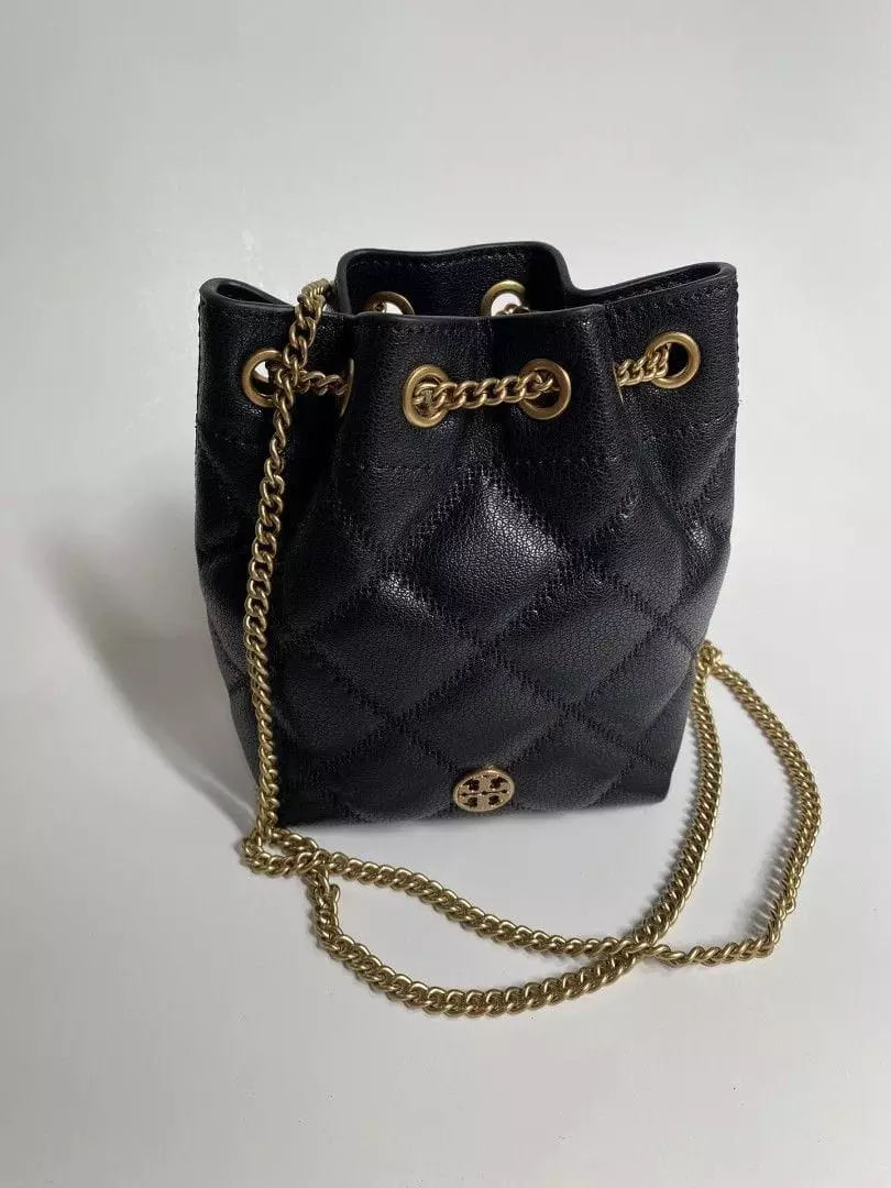 新作★Tory Burch Willa Small Drawstring Bag 163517 tas sling-bag Tory Burch 163517-1024 Willa Shine Small