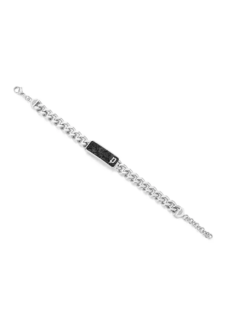 Police Wire Silver Stainless Steel Bracelet For Men PPEAGB0033801