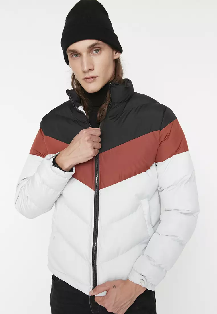 Chevron Puffer Jacket