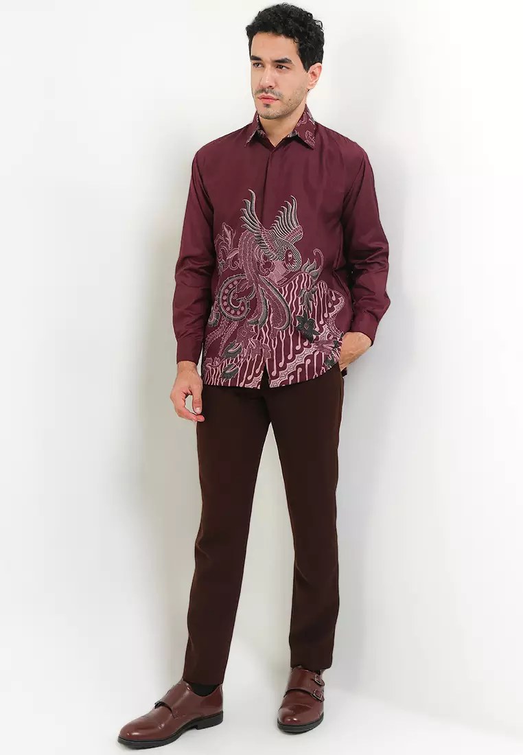 Adinata Kemeja Batik Exclusive Premium Pria Casual Modern Lengan Panjang