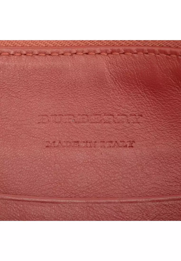 Pre-Loved Burberry Haymarket Check Canvas Peyton Crossbody