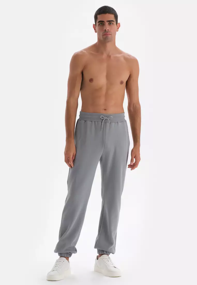 Buy DAGİ Grey Trousers, Oversize, Long Leg, Loungewear for Men 2024 ...