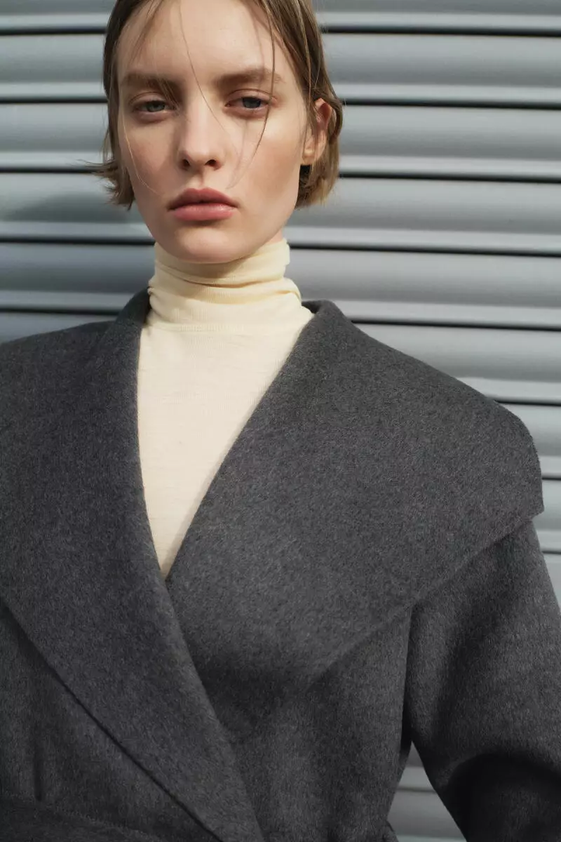 Handmade wool-blend coat