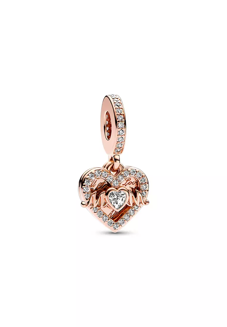 Pandora rose gold charm necklace new arrivals
