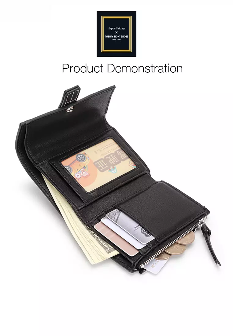 Full Grain Leather Trifold Wallet JW YT-6988