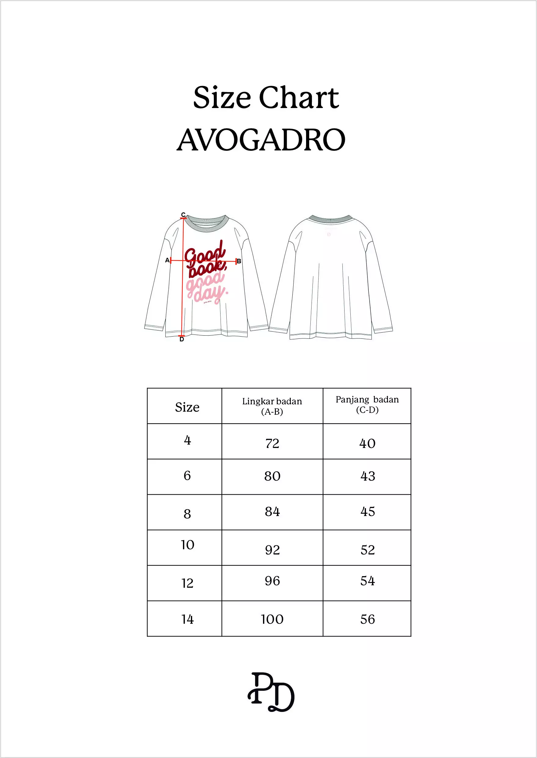 Pito Dito Girl Avogadro T-shirt Panjang Anak Broken White - Size 4