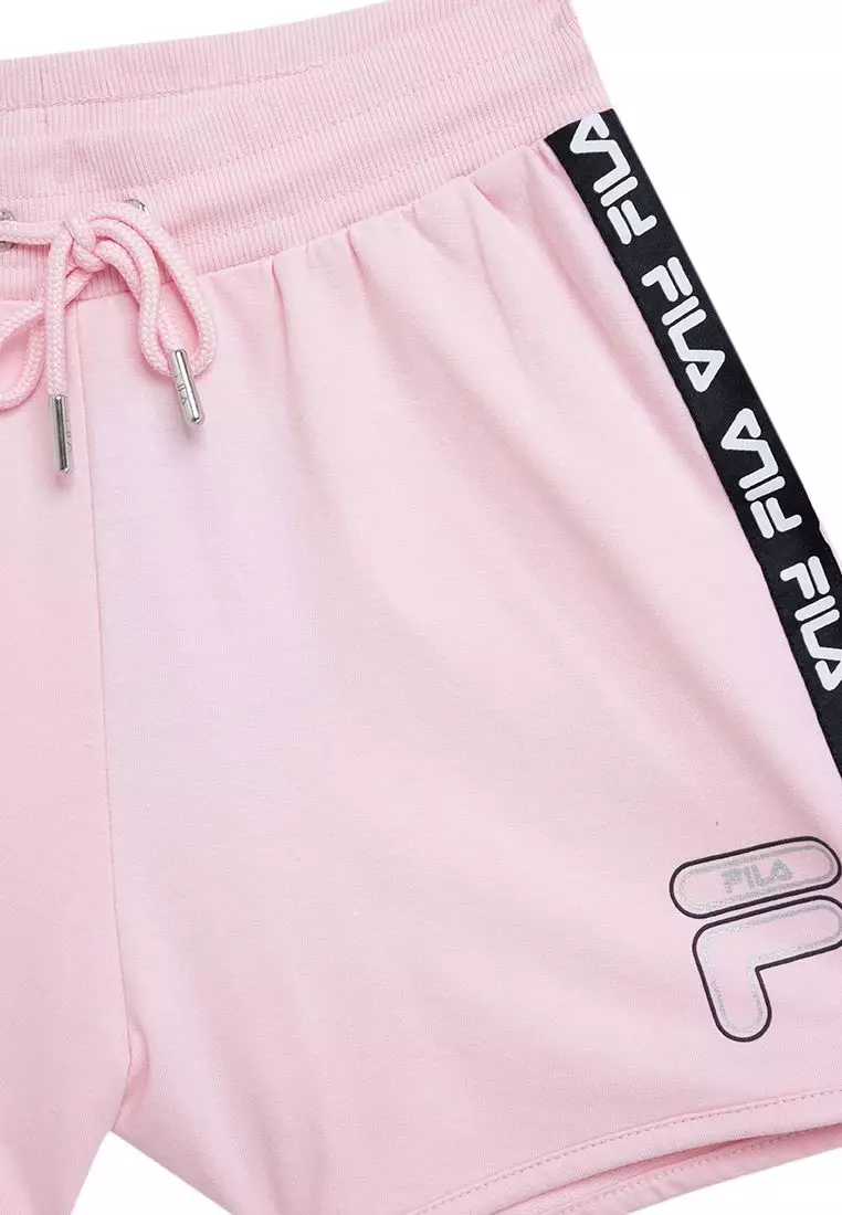 Fila shorts womens pink hot sale