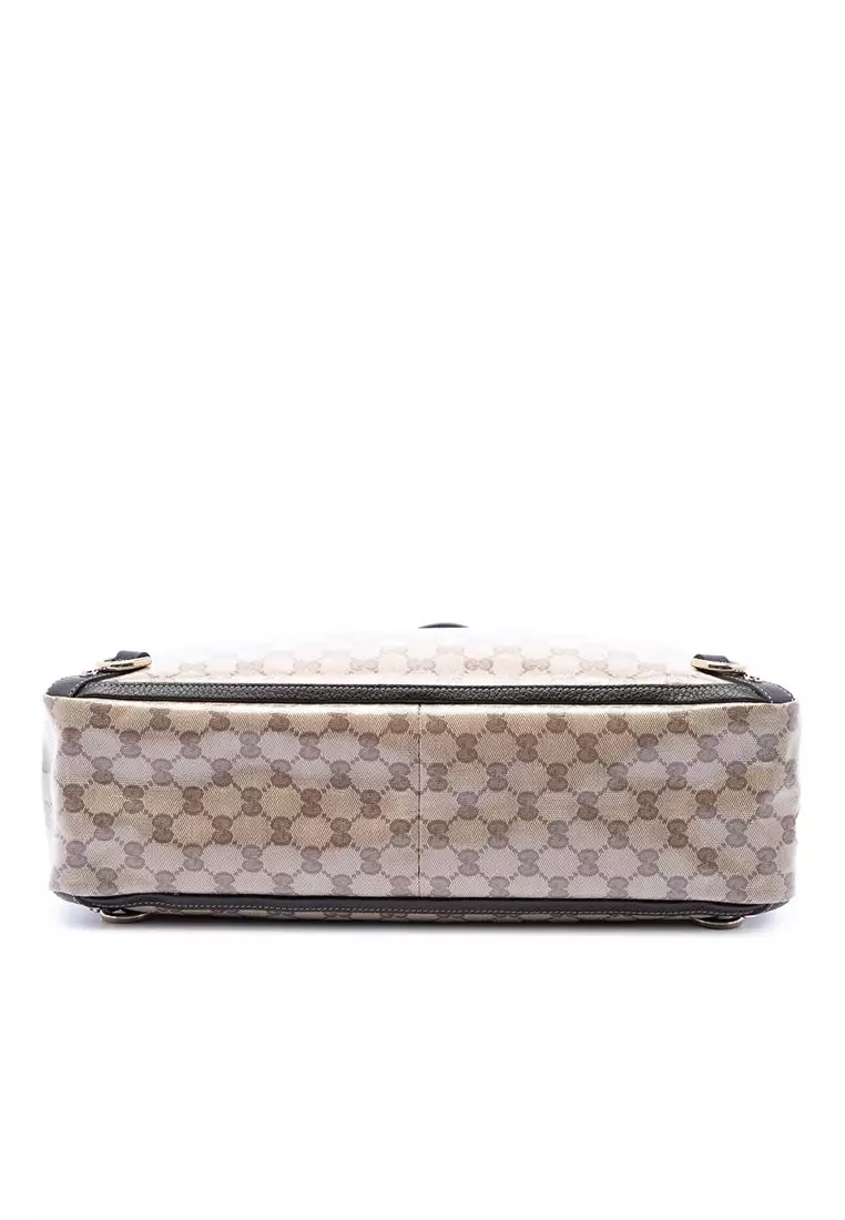 Pre-Loved Gucci Gg Crystal Abbey D Ring Tote