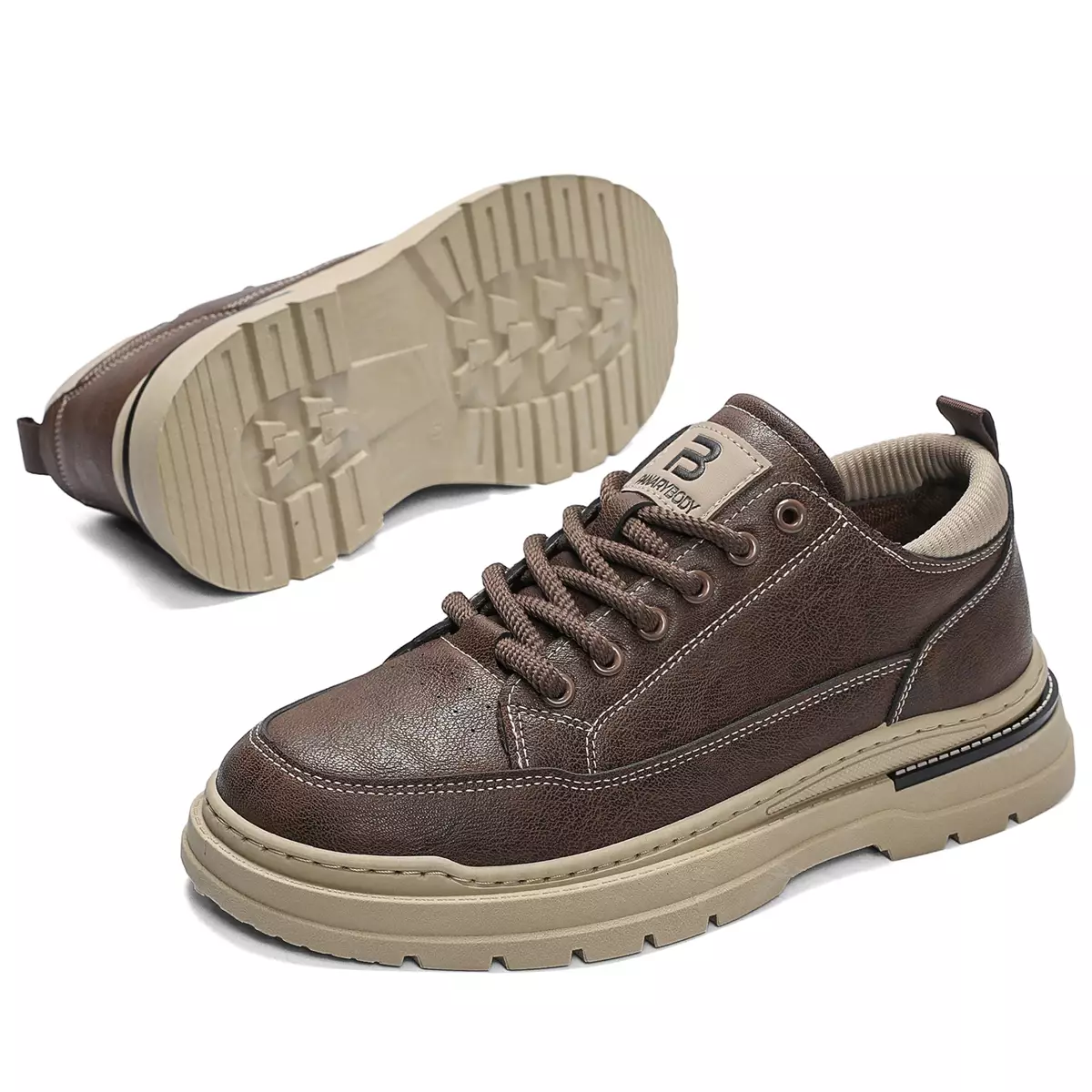 LURAD Sepatu Cowok Kasual Semi Formal Sneakers Pria Kerja Kuliah Sekolah QNF2157