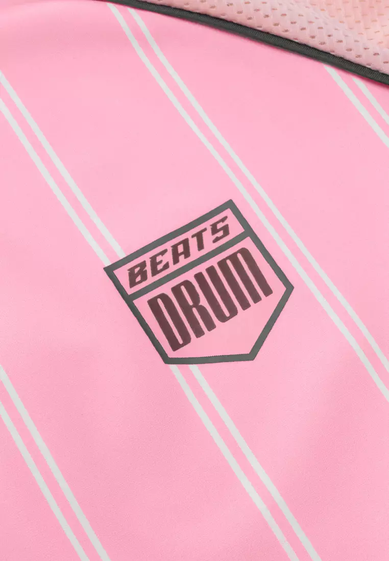 DRUM S. Ladies Raglan Mesh Sleeve Top- Pink
