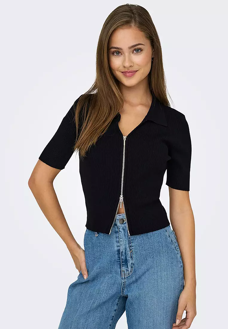 Two-Way Zip Cardigan