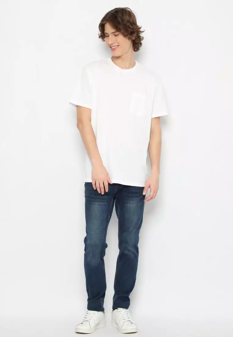 MATSUDA Kaos Polos Pocket T Shirt Cotton Chuo