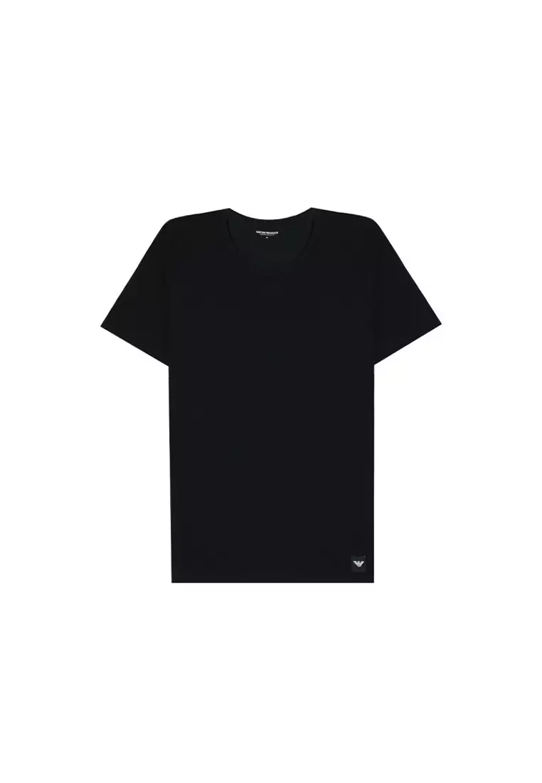 Men's Short Sleeved T-Shirt Two Piece Set in White and Black EM000391 AF14987