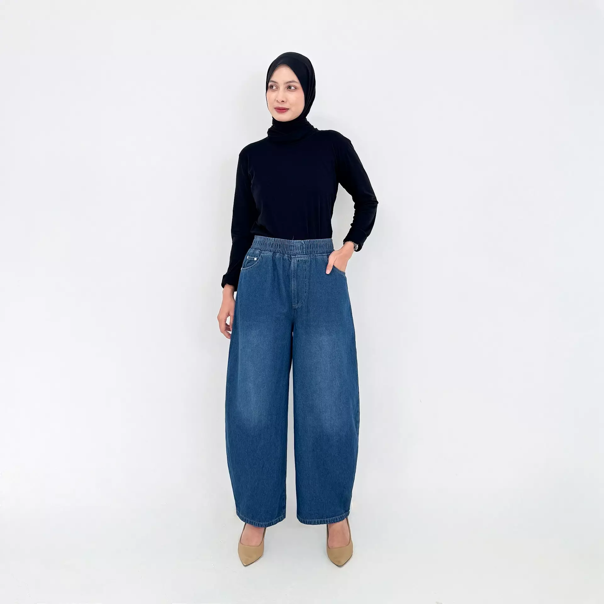 Celana Panjang Jeans Wanita - Noa Barrel Pants