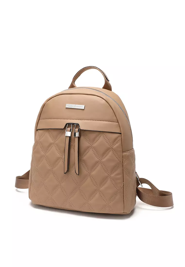 GYKACO MISHA Khaki - Tas Ransel Wanita - Fashion Backpack (IMPORT)