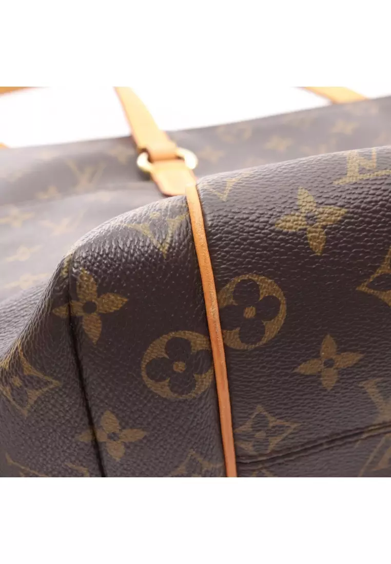 Pre-Loved Louis Vuitton Totally MM monogram Shoulder bag tote bag PVC leather Brown