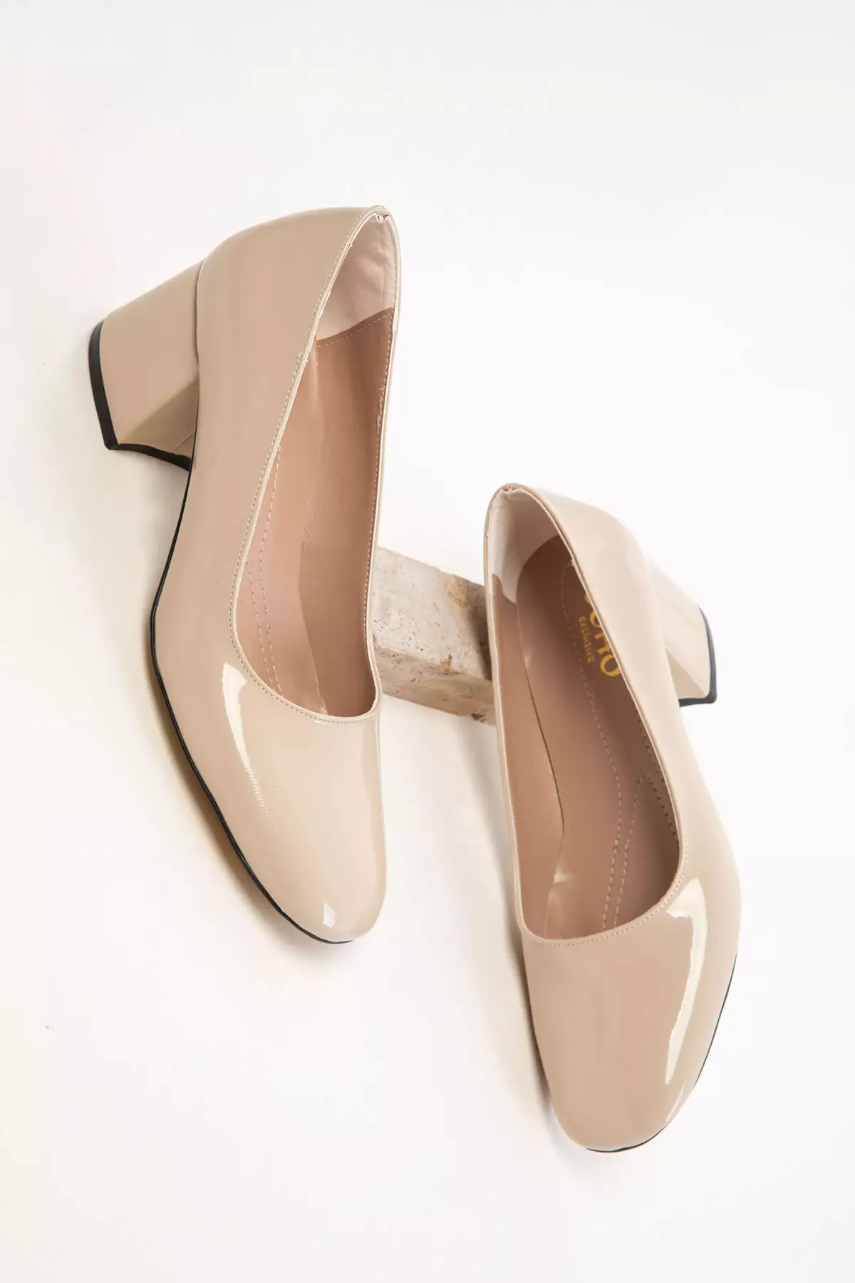 Skin Patent Leather Women'S Classic Heeled Shoes 20808