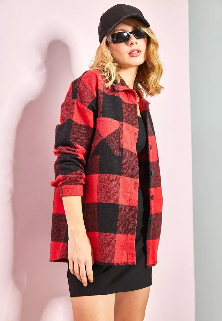 Pocketed Cashmere Lumberjack Shirt