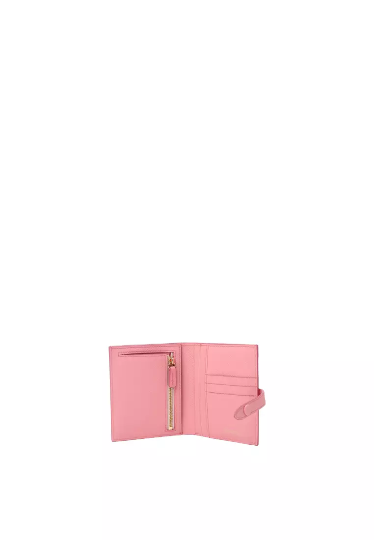 Snap Button Wallet - Milkshake Latte
