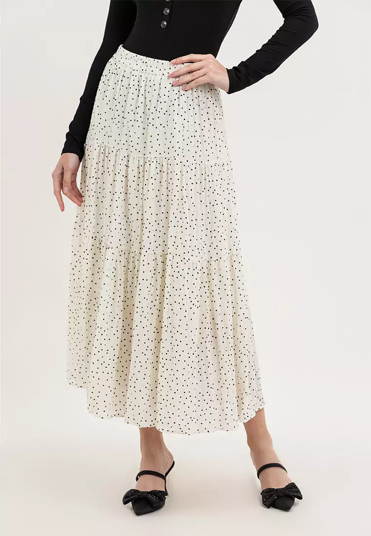 Carina Polka Dots Long Skirt